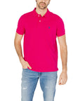 U.S. Polo Assn. Logo Pure Cotton Polo Shirt - Pink