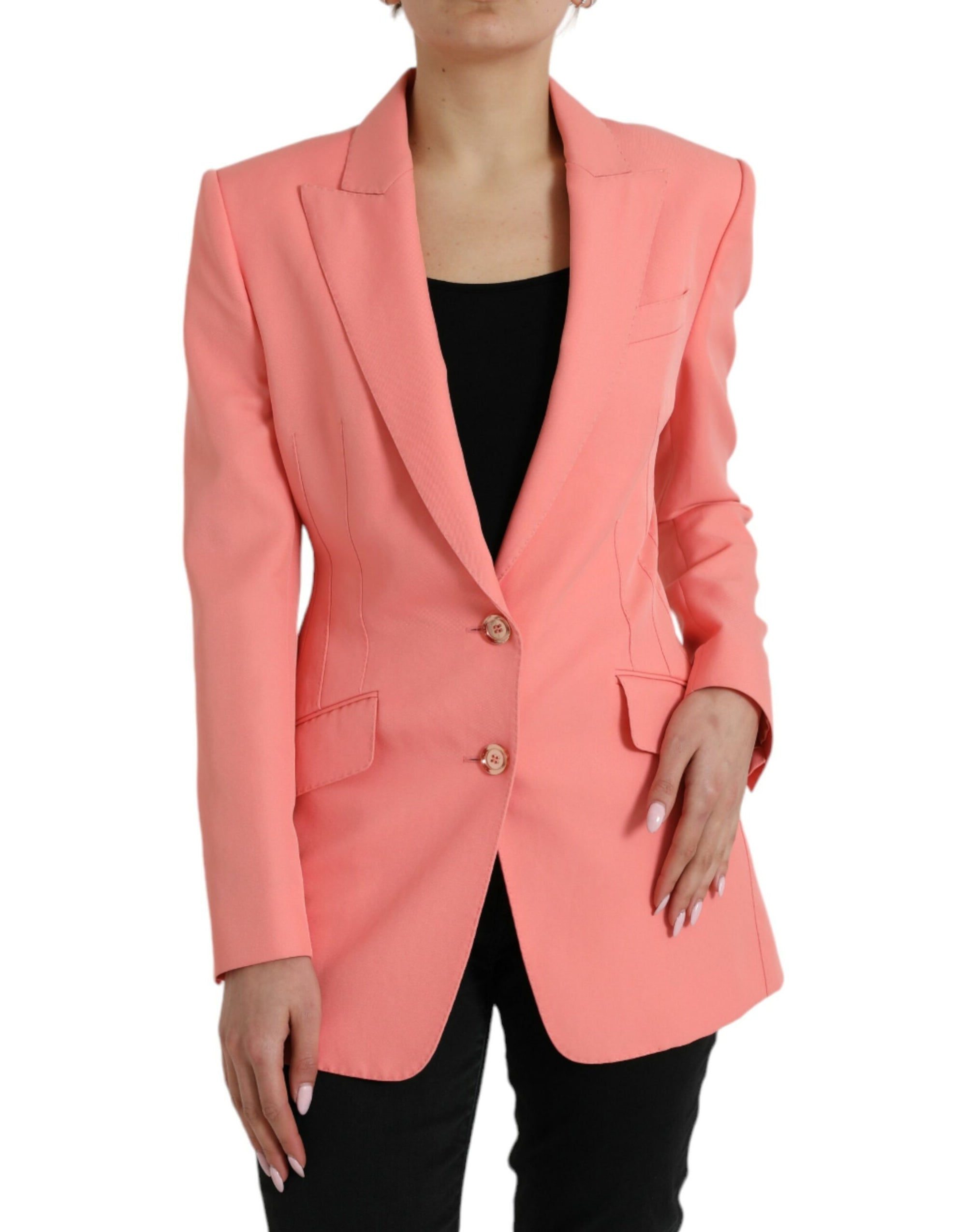 Dolce & Gabbana Single Breasted Blazer - Flamingo Pink