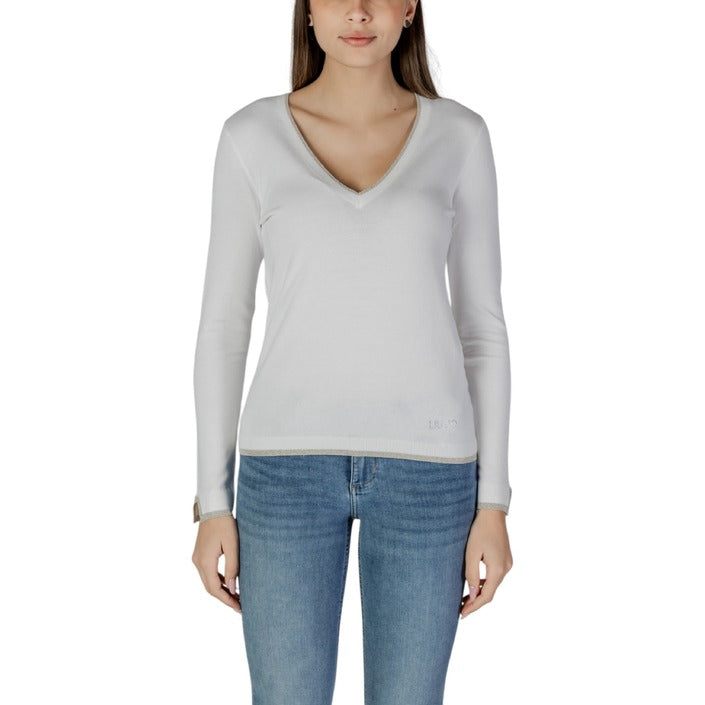 Liu Jo Logo V-Neckline Top