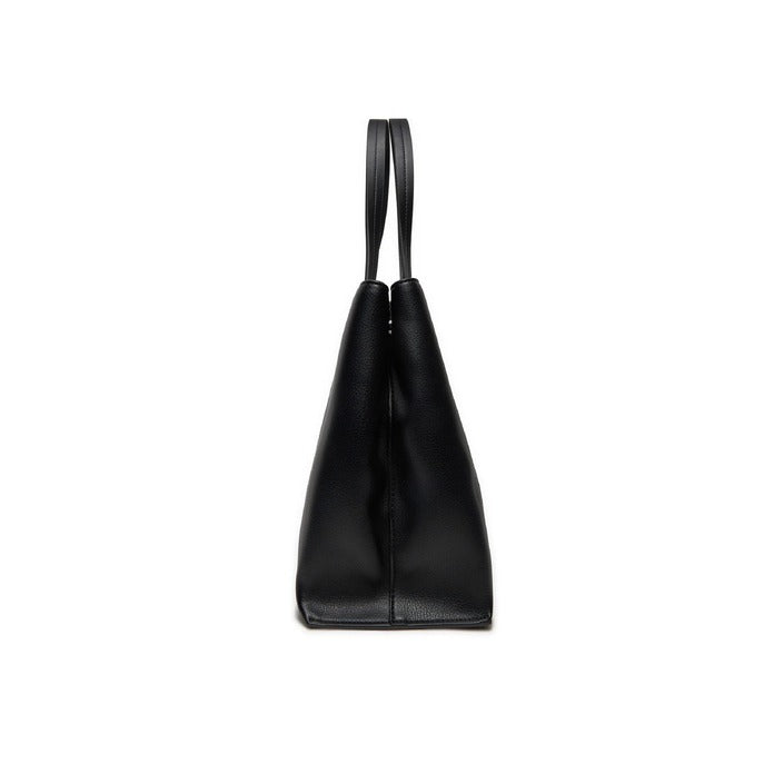 Calvin Klein Minimalist Black Vegan Leather Tote Bag