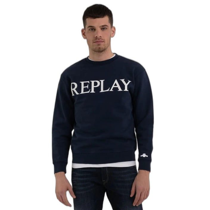 Replay Logo 100% Cotton Crewneck Sweater