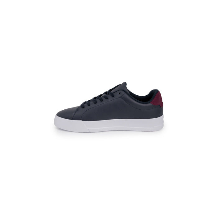 Tommy Hilfiger Jeans Logo Genuine Leather Low Top Lace-Up Sneakers