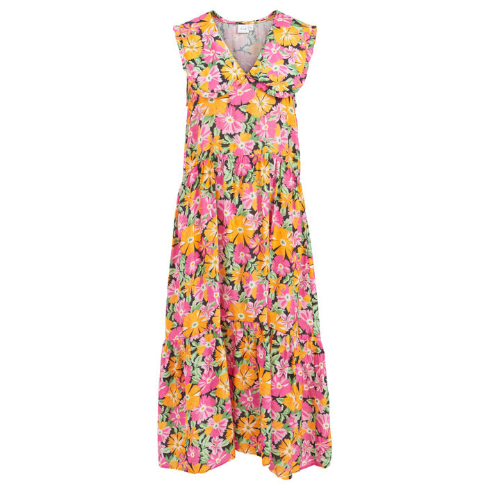 Vila Clothes Summer Floral Midi Dress