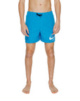 Nike Logo Quick Dry Athleisure Swim Shorts - light blue 