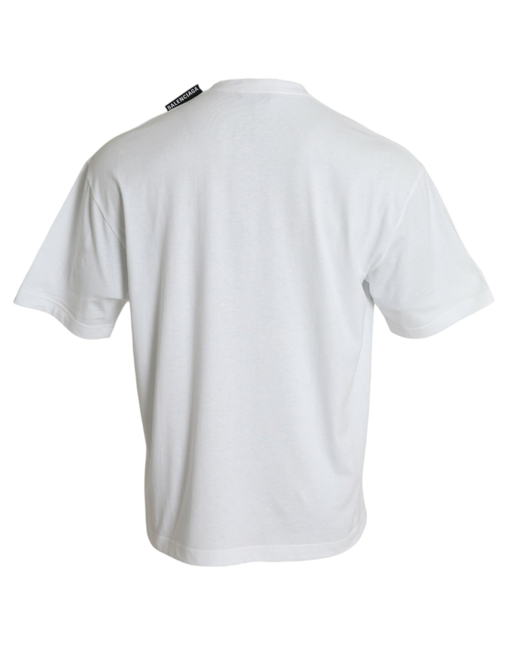 Balenciaga Logo Tag Off White Tee