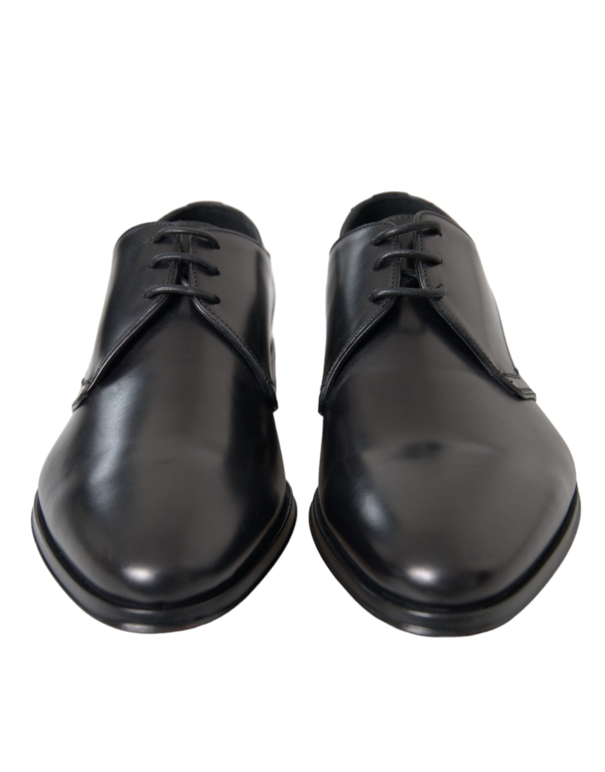 Dolce & Gabbana Black Leather Formal Derby Dress Shoes