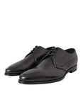 Dolce & Gabbana Black Leather Formal Derby Dress Shoes