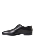Dolce & Gabbana Black Leather Formal Derby Dress Shoes