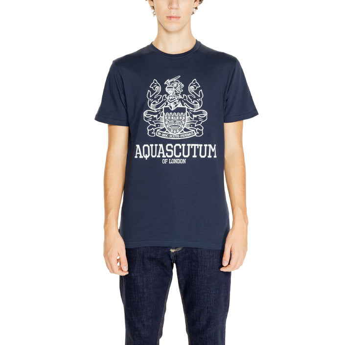 Aquascutum Logo Crewneck T-Shirt 100% Cotton