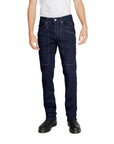 Jeckerson Logo Blue Denim Slim Fit Jeans