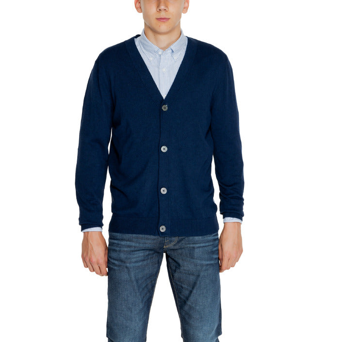 Jack & Jones Minimalist Cotton Blend Cardigan