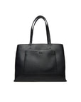 Calvin Klein Minimalist Black Vegan Leather Tote Bag