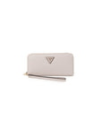 Guess Logo Vegan Leather Slim Profile Wristlet Clutch Purse - pink