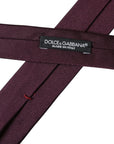 Dolce & Gabbana Silk Suit Tie - Burgundy