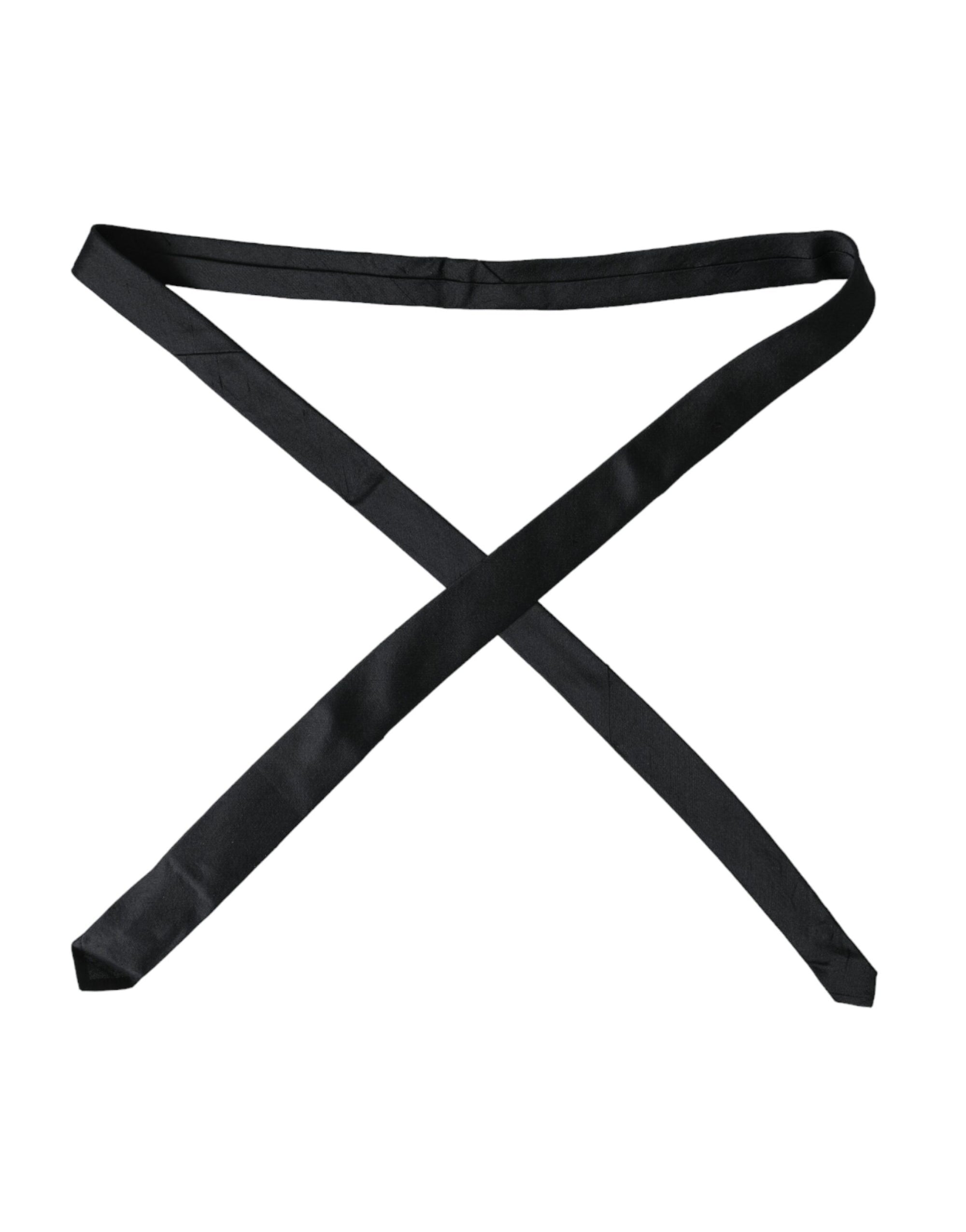 Dolce & Gabbana Jacquard Silk Tie - Black