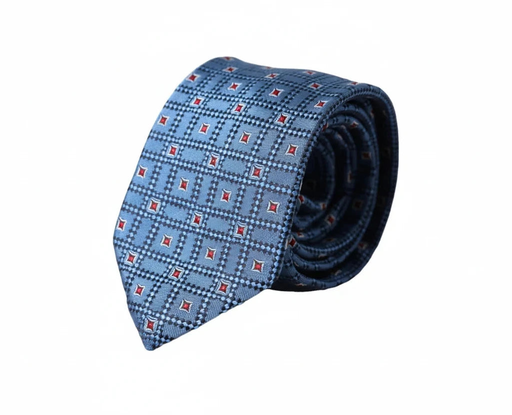 Dolce & Gabbana Geometric Pattern Silk Suit Tie