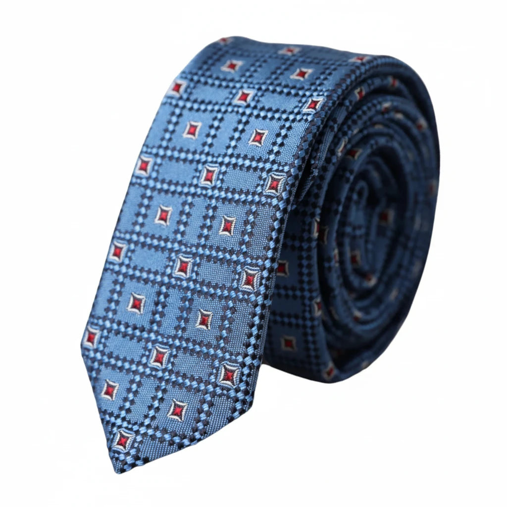 Dolce & Gabbana Geometric Pattern Silk Suit Tie