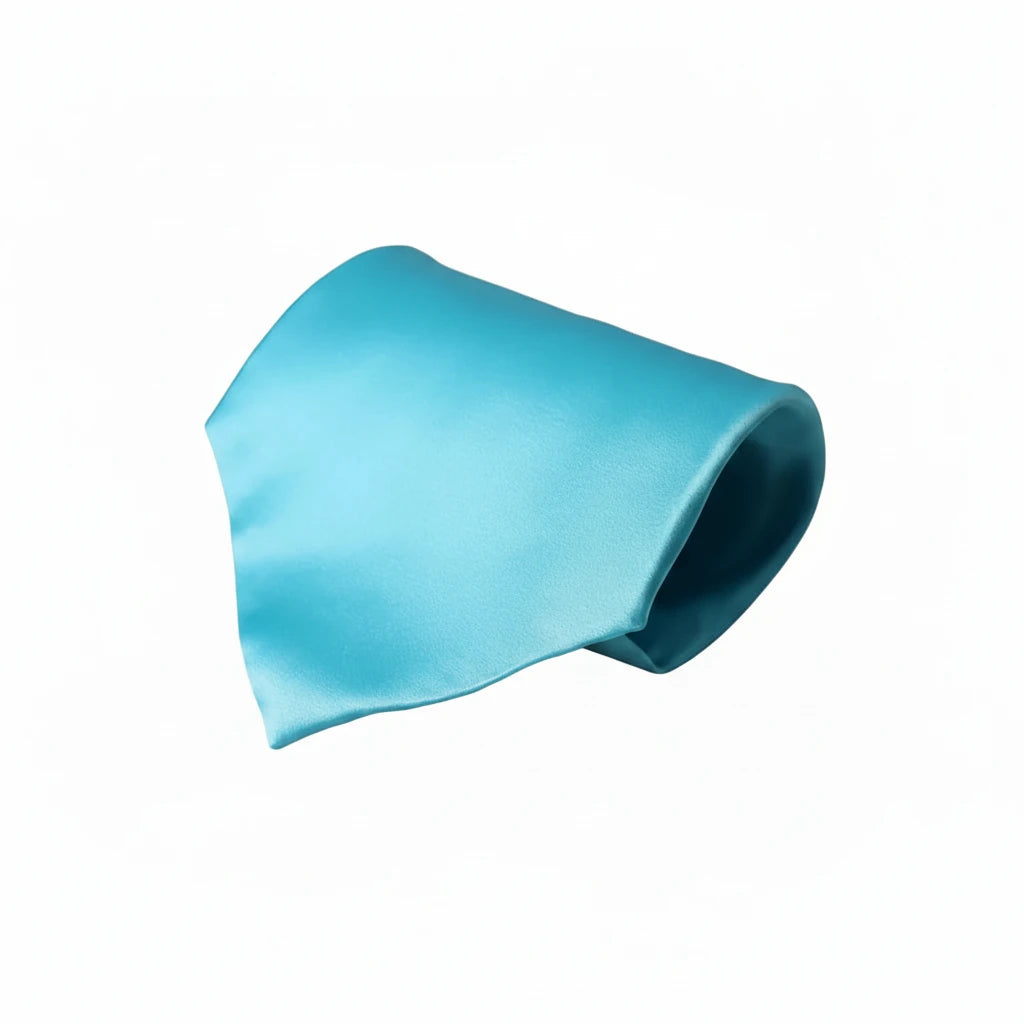 Dolce & Gabbana Silk Suit Tie - Light Blue