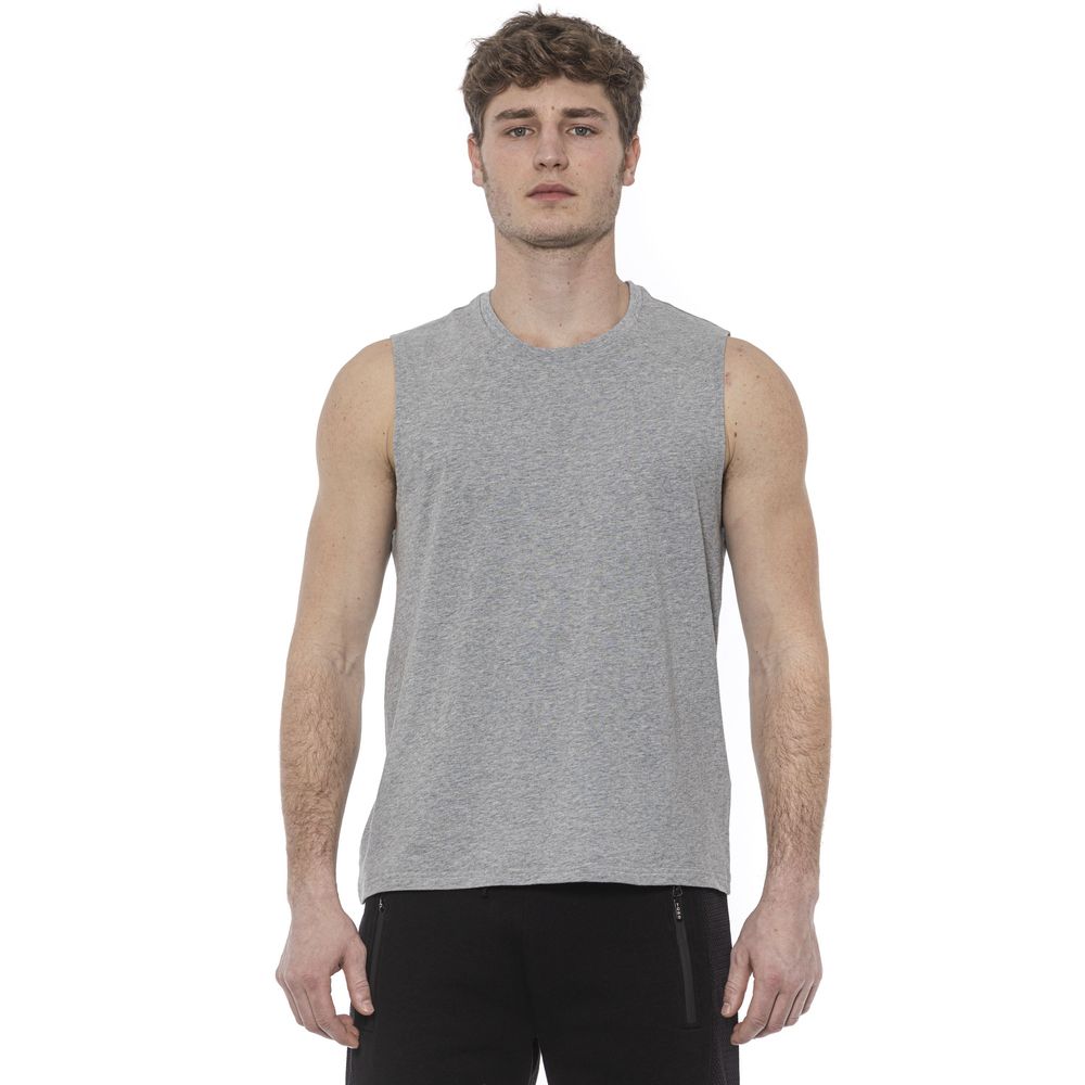 Tond Cotton Tank Top - Marle Gray/Grey - Made In Italy