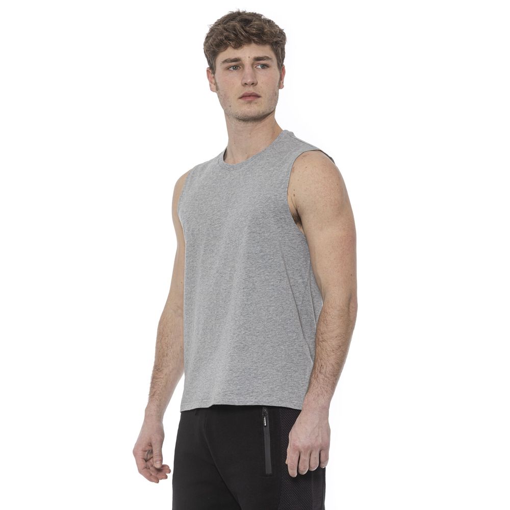 Tond Cotton Tank Top - Marle Gray/Grey - Made In Italy