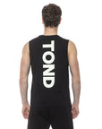 Tond Logo Cotton Tank Top - Black - Made In Italy
