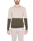 Liu Jo Minimalist Pure Cotton Colorblock Sweater