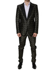 Dolce & Gabbana Gold Stars Jacquard Sicilia 2-Piece Suit