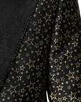 Dolce & Gabbana Gold Stars Jacquard Sicilia Blazer & Pants 2-Piece Suit
