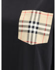 signature checkered pocket cotton t-shirt