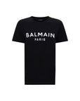 Balmain Logo Cotton Crewneck T-Shirt