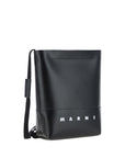Marni Logo Bucket Crossbody Bag - Black