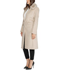 Guess Minimalist Faux Fur Lined Longline Coat