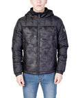EA7 By Emporio Armani Logo Hooded Puffer Jacket - black