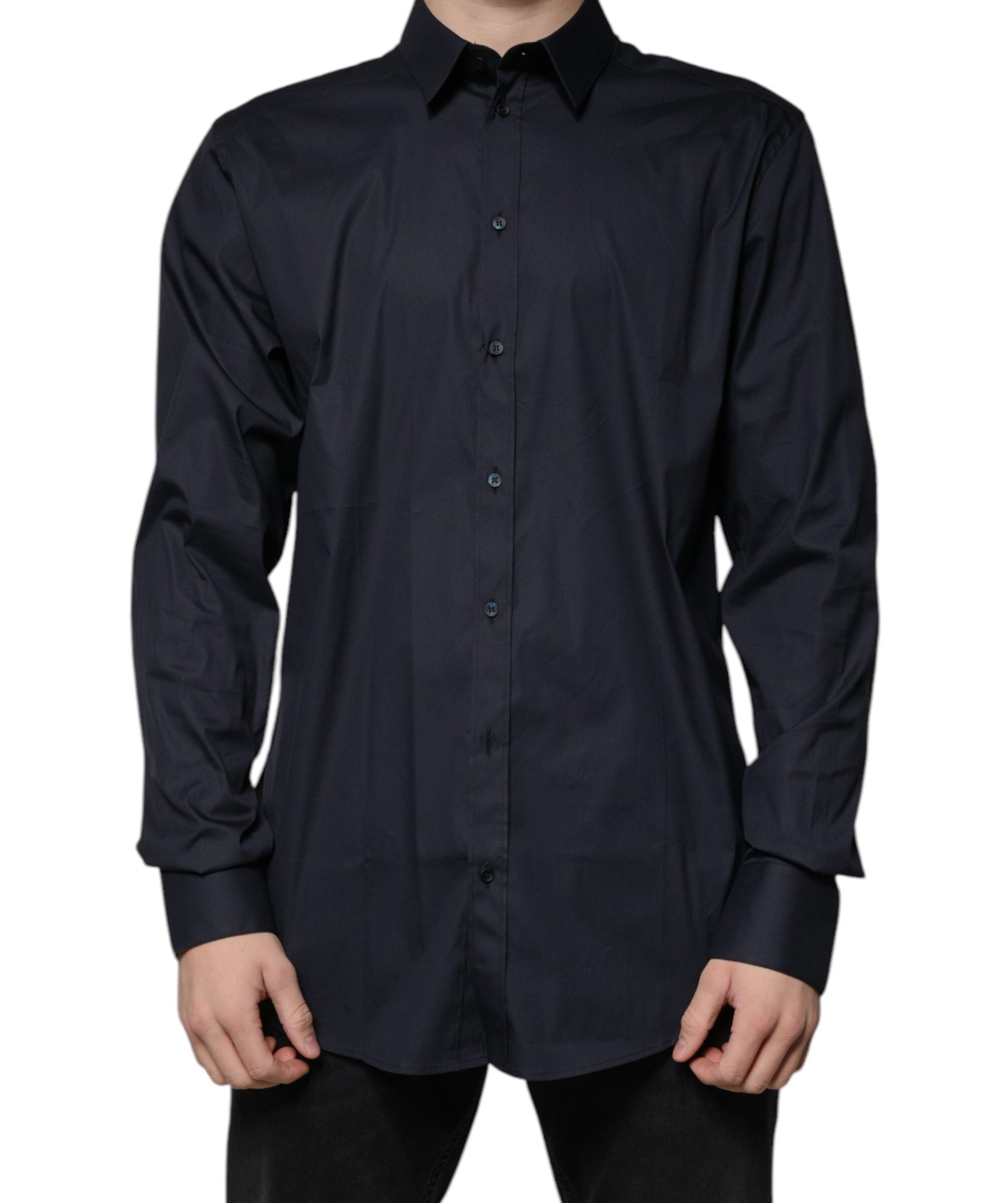 Dolce & Gabbana Black Collar Shirt