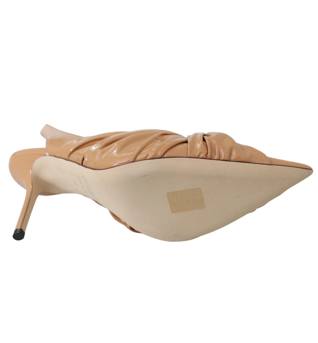 Jimmy Choo Black Leather Annabell 85 Slingback Pumps