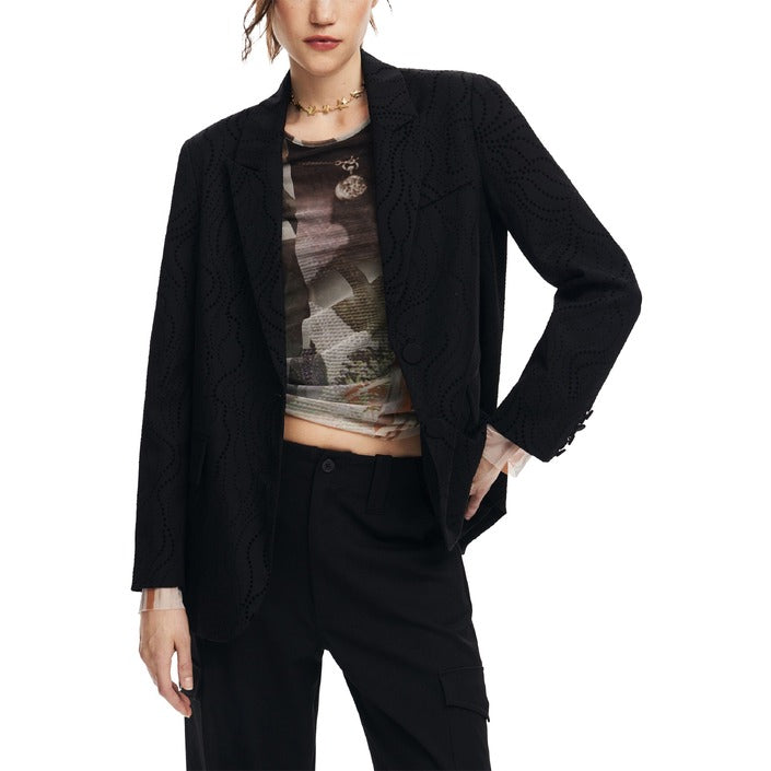 Desigual Longline Black Blazer