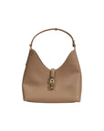 Furla Minimalist Genuine Leather Boho Handbag