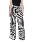 Jacqueline De Yong High Rise Zebra Print Wide Leg Pants