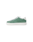 Furla Logo Leather Low Top Lace Up Sneakers