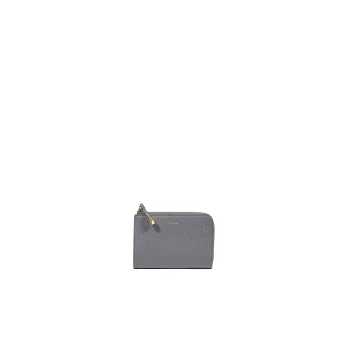 Furla Logo Genuine Leather Slim Clutch Purse