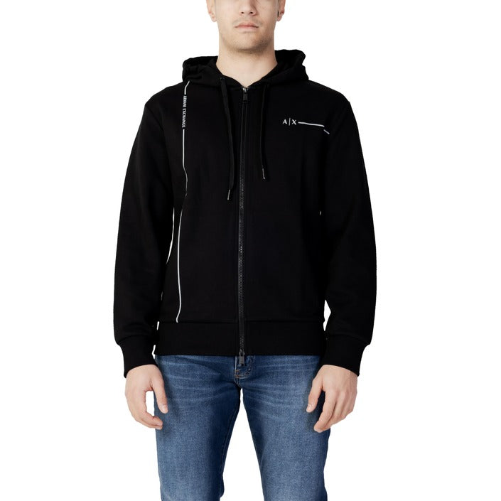 Armani Exchange Logo Hooded Jacket Cotton-Blend