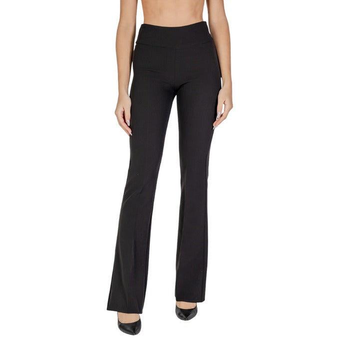 Sandro Ferrone Minimalist High Waist Boot Cut Suit Pants