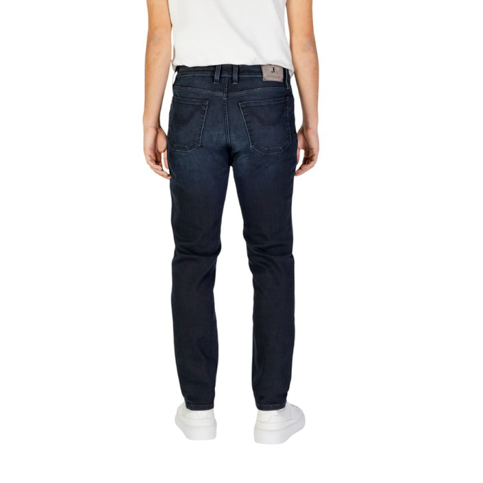 Jeckerson Logo Dark Wash Straight Leg Jeans