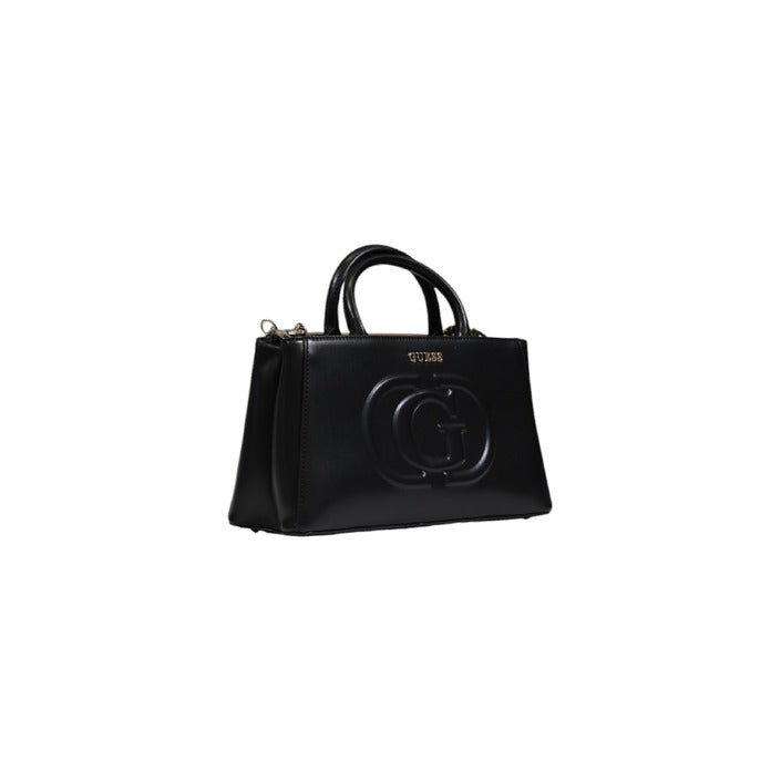 Guess Logo Top Handle Structured Vegan Leather Tote Bag