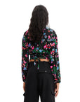 Desigual Floral Cropped Blouse