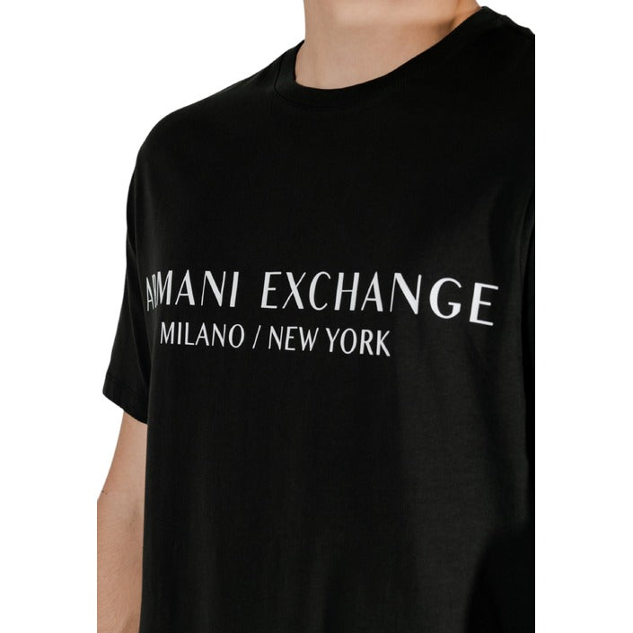 Armani Exchange Logo 100% Cotton Crewneck T-Shirt