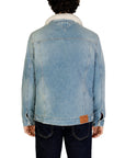 Tommy Hilfiger Minimalist Faux Fur Lined Cotton Denim Jacket