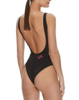 EA7 By Emporio Armani Logo Low Back One Piece Swimsuit