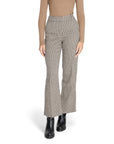 Only Checkered High Waist Wide Leg Fit Pants