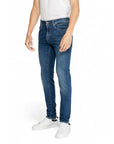 Gas Logo Medium Wash Slim Fit Jeans